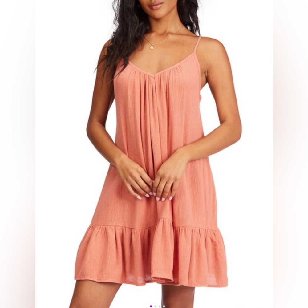 New w/ Tags! Billabong Terracotta Beach Vibes V-Neck Cover Up Dress size M
